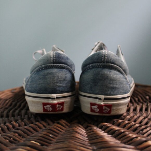 Old School denim Vans, size 10 (women's) - Picture 3 of 5